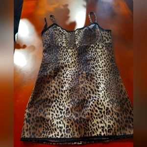 Sexy mini leopard dress